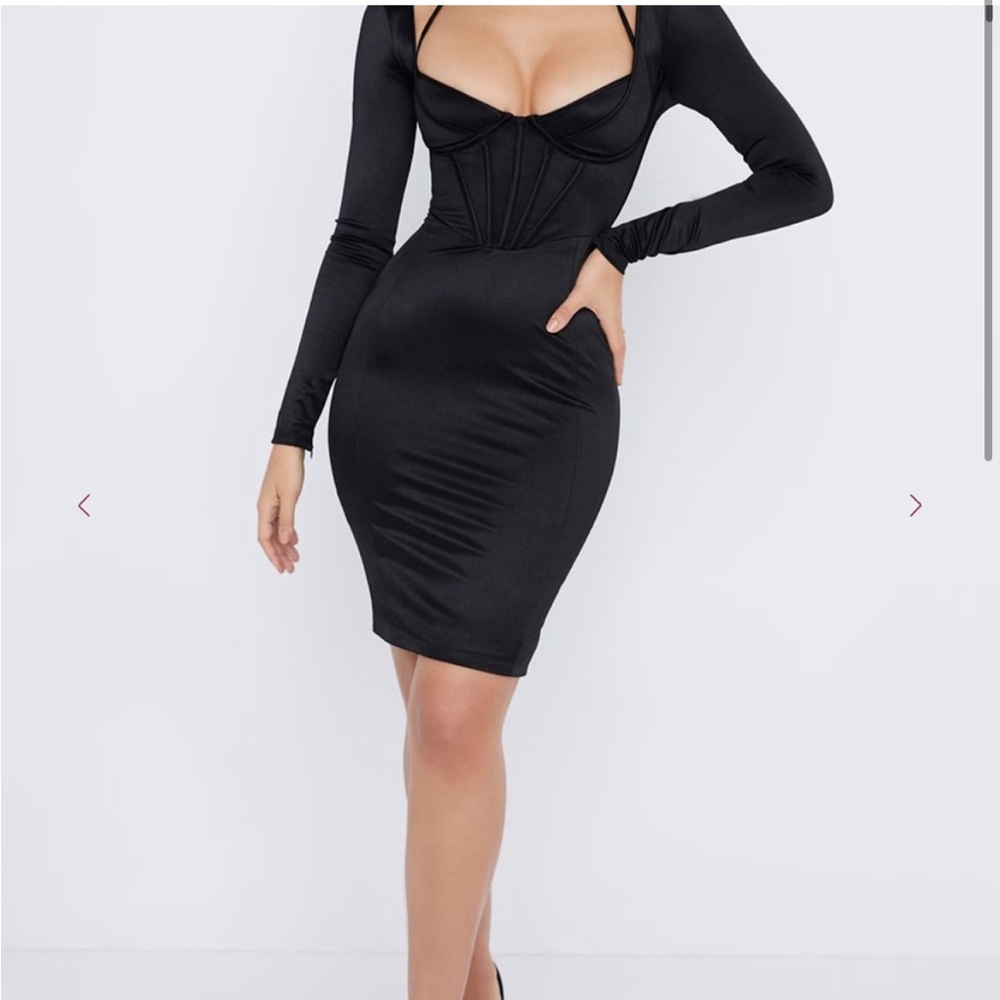 House Of CB Grazia Black Dress New With Tags
